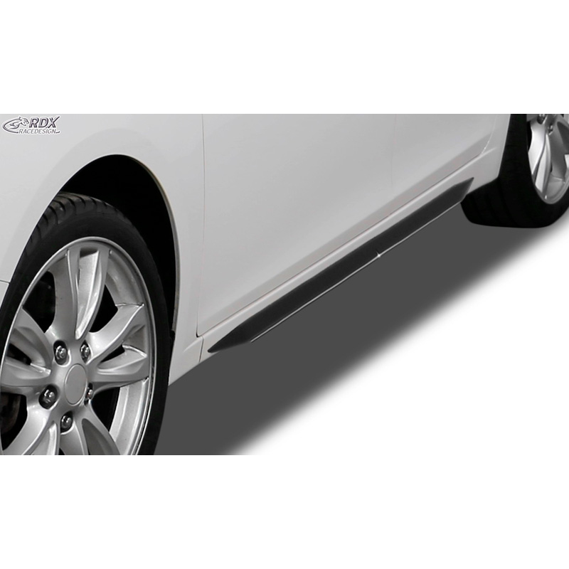 Jupes latérales 'Slim' sur mesure pour Skoda Scala (NW) 2019- (ABS noir luisant)