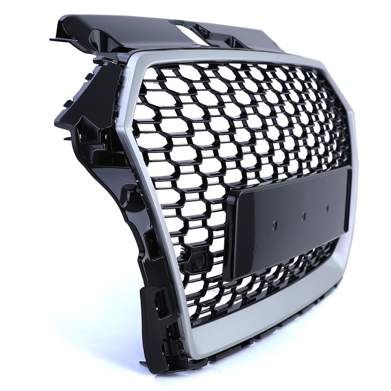 Grill Audi A3 8V RS3 look 17-20 Zwart/Zilver