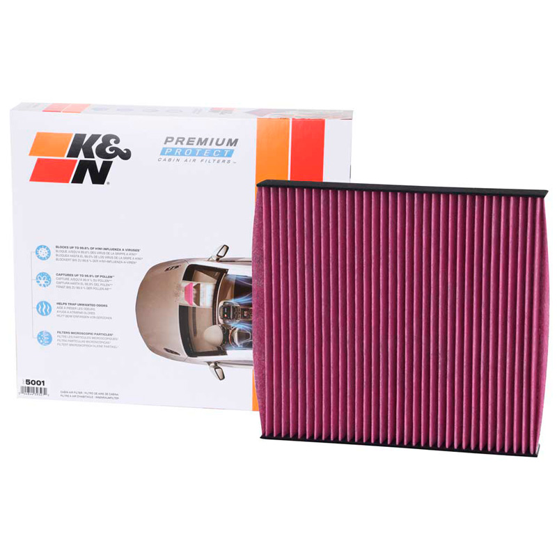 K&N Filtre à Air d'Habitacle Jetable Premium sur mesure pour Volkswagen/Audi/Porsche divers modèles (DVF5009)