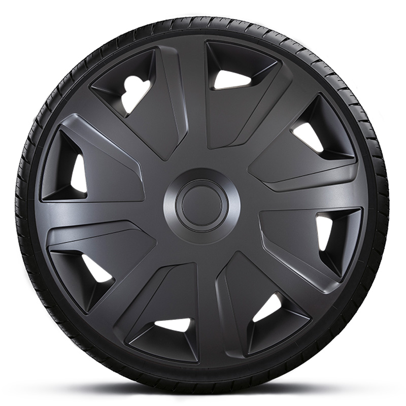 Jeu d'enjoliveurs J-Tec Mistral Van 15-inch noir (sphère)