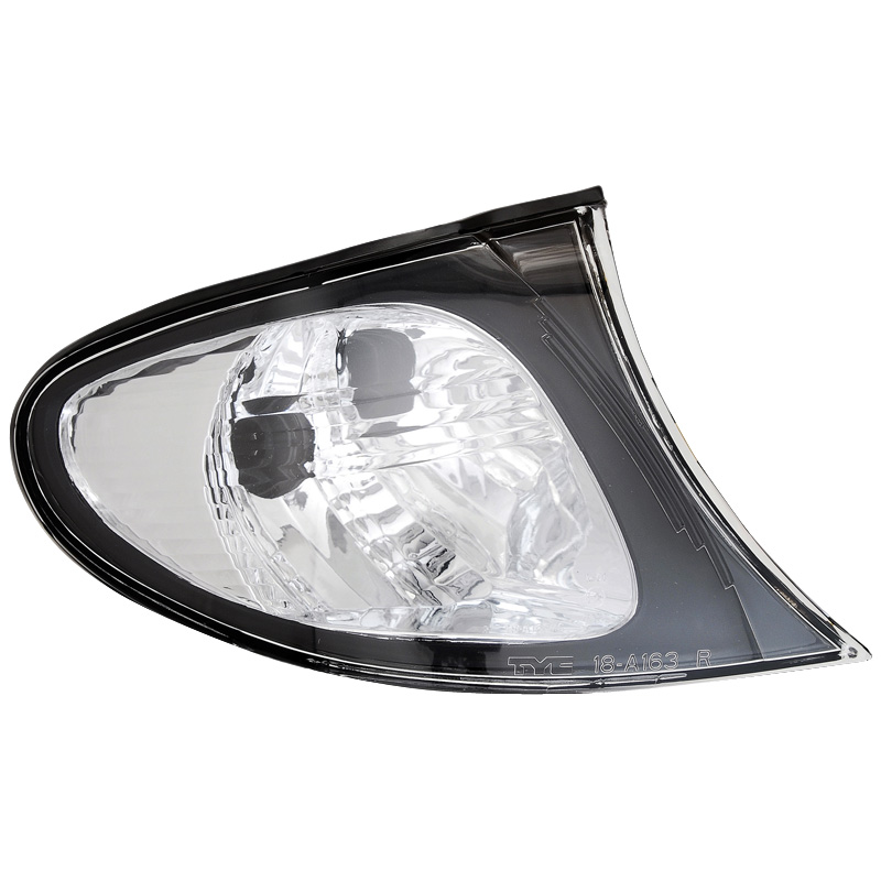 Set de Clignotants Avant sur mesure pour BMW Série 3 E46 Sedan/Touring 2001-2003 - Cristal/Noir
