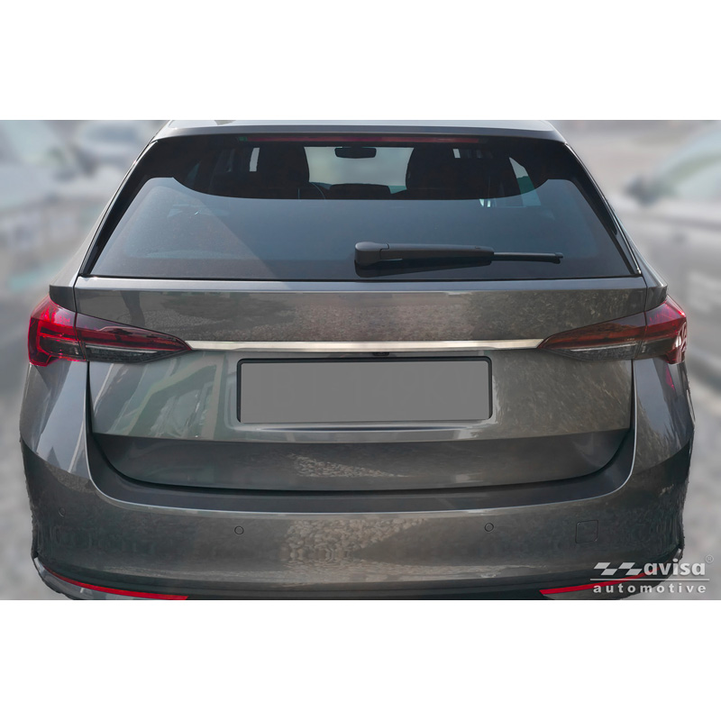 Avisa Revêtement d'habillage du hayon du coffre inox brossé sur mesure pour Skoda Octavia IV Combi (NX5) 2019-2024 & Facelift 2024-