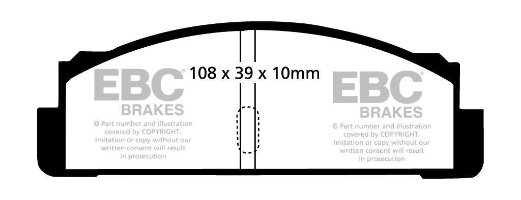 EBC Brakes FIAT 124 Spider 2.0 82-85 Remblokken achterzijde