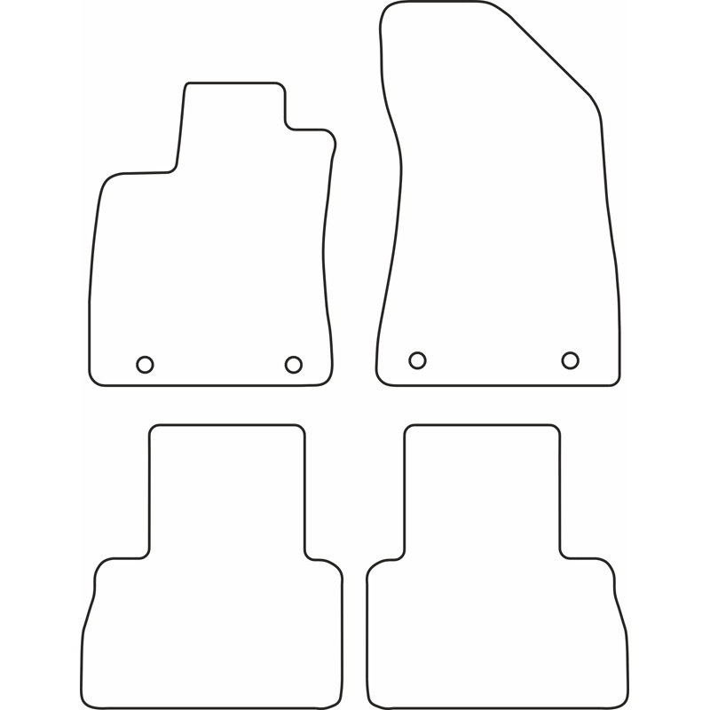 Set de tapis de sol en velours sur mesure pour MG ZS (EV) 2019-