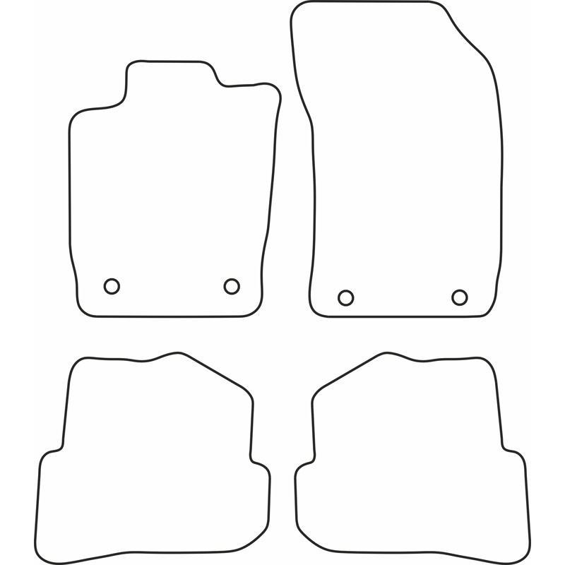 Set de tapis de sol sur mesure pour Audi A1 2010-2018