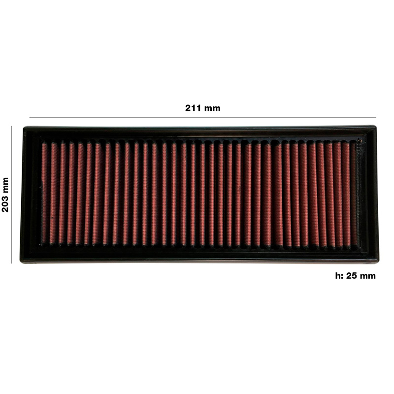 Simoni Racing Filtre à air de remplacement sur mesure pour Volkswagen Jetta/Passat 2005-2010 Tiguan 2007-2010 GTi 2009-2010 Eos 2006-2009