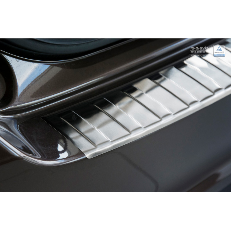 Protection de seuil arrière inox sur mesure pour Fiat Tipo Sedan 2016-2020 & FL 2020- 'Ribs'
