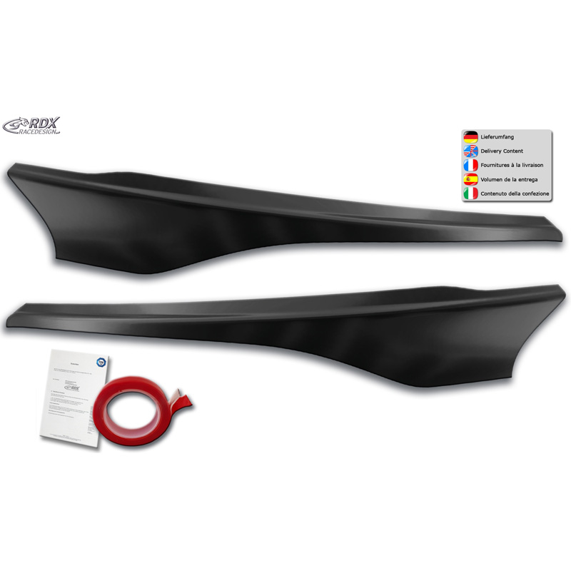 Spoilers de phares sur mesure pour Ford Transit Custom & Tourneo Custom Facelift 2018- (ABS)