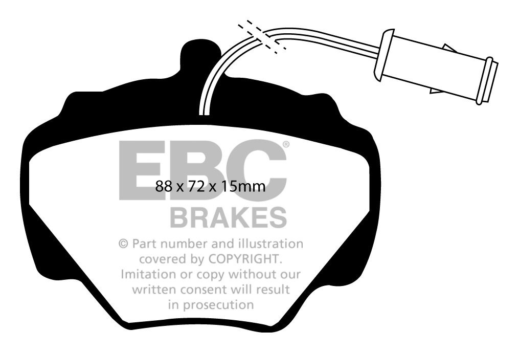 EBC Brakes LAND ROVER Discovery 3.9 93-98 Remblokken achterzijde
