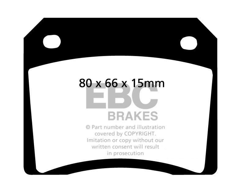 EBC Brakes FIAT 2300 2.3 64-68 Remblokken achterzijde
