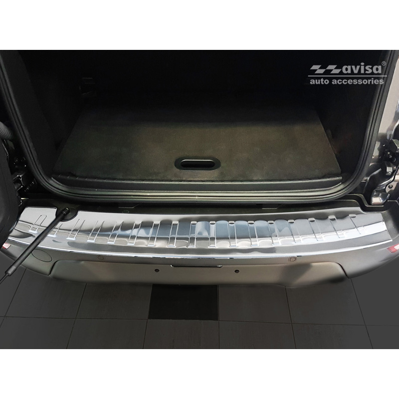 Protection de seuil arrière inox sur mesure pour Ford Ecosport II Facelift 2017- incl. ST-Line 'Ribs'