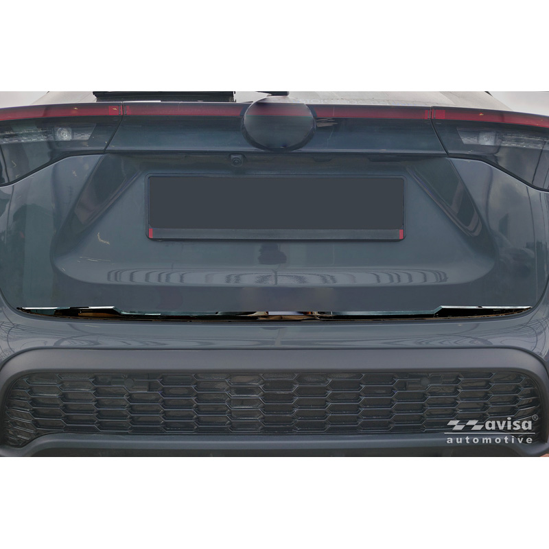 Avisa Moulure de hayon en Inox Noir Chrome sur mesure pour Toyota Yaris Cross (MXP) 2020-