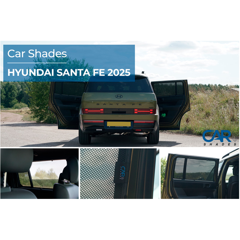 Set de Car Shades (portes arrières) sur mesure pour Hyundai Santa Fe V (MX5) 2024- (2-pièces)