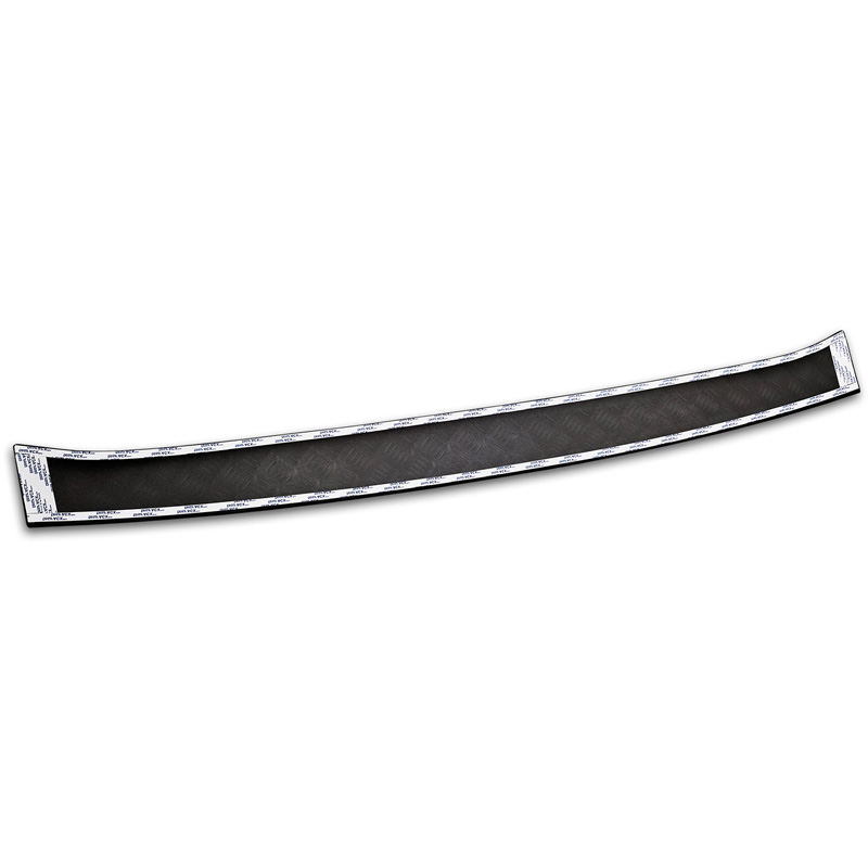 Avisa Protection de seuil arrière en aluminium noir mat sur mesure pour Renault Master IV 2024- 'Riffled Plate'
