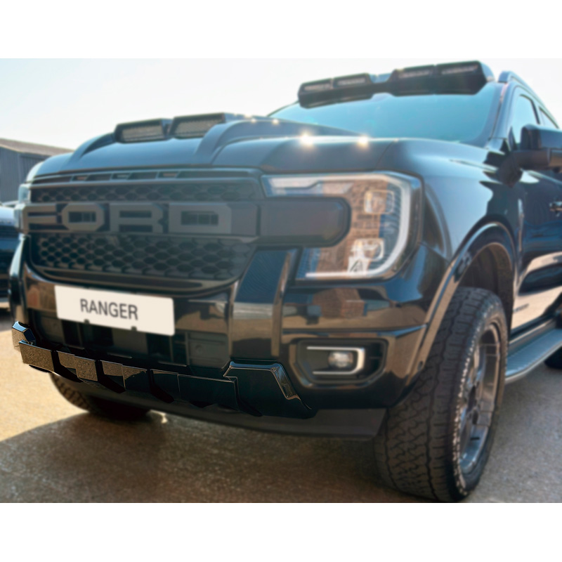 RGM 'Skid-Plate' sur mesure pour Ford Ranger Platinum / Tremor / XL / XL 2024- (Noir Brillant ABS)