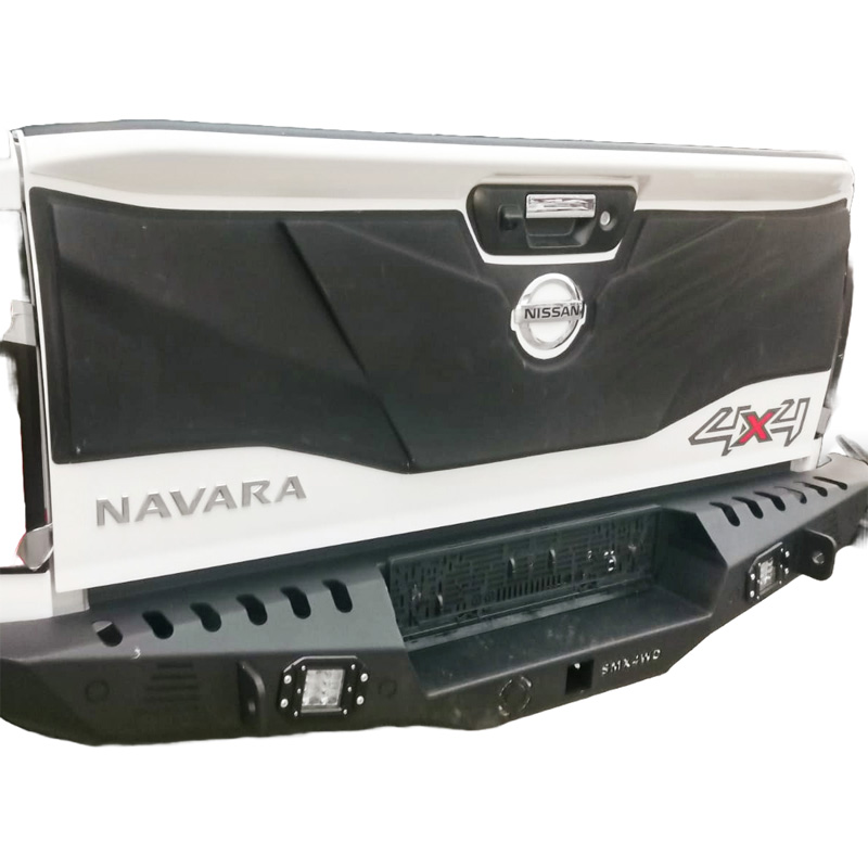 Protecteur de hayon sur mesure pour Nissan Navara NP300 (D23) 2014-2021 - Version 2 - Noir mat