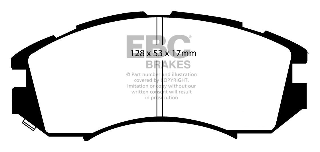 EBC Brakes SUBARU Legacy 2.0 (BF5) 92-94 Remblokken voorzijde gr