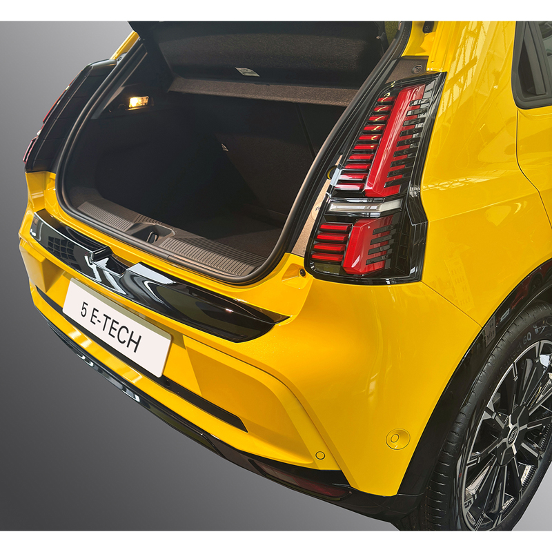 RGM Protection de seuil arrière (ABS) sur mesure pour Renault 5 E-Tech 2024- Noir brillant