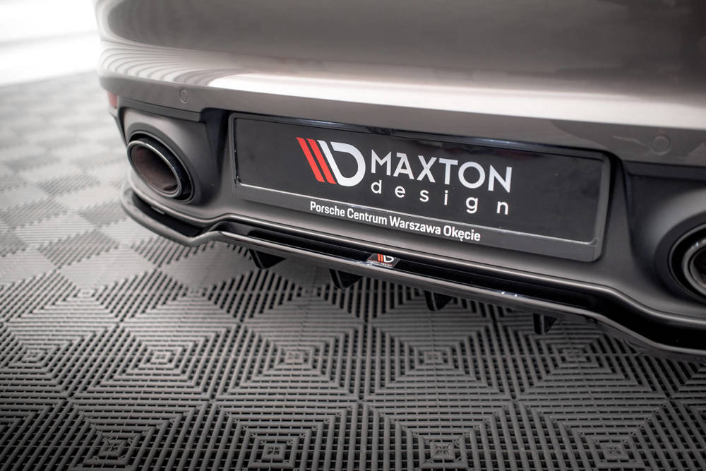 Diffuser Porsche 911 992 Carrera & Carrera S Maxton Glans Zwart