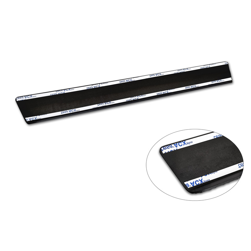 Seuils de portes aluminium 'Riffled Plate' sur mesure pour Mercedes Vito III / Classe V (W447) 2014- - 2-pièces - Noir