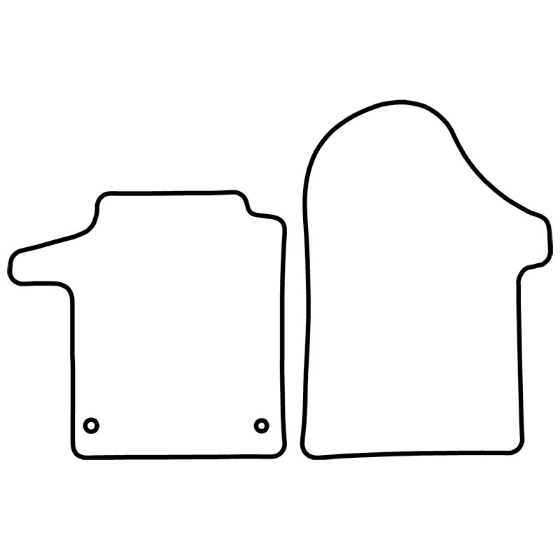 Set de tapis de sol en velours sur mesure pour Mercedes Vito W640 & Viano W447 2014- (seulement avant)