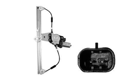 raammechanisme, incl motor, links,-04/2006 Fiat Doblo, 2005-2010