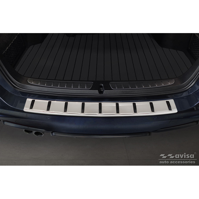 Protection de seuil arrière inox sur mesure pour BMW Série 3 (F31) Touring (incl. Paquet M) 2012-2015 & Facelift 2015-2019 'STRONG EDITION'