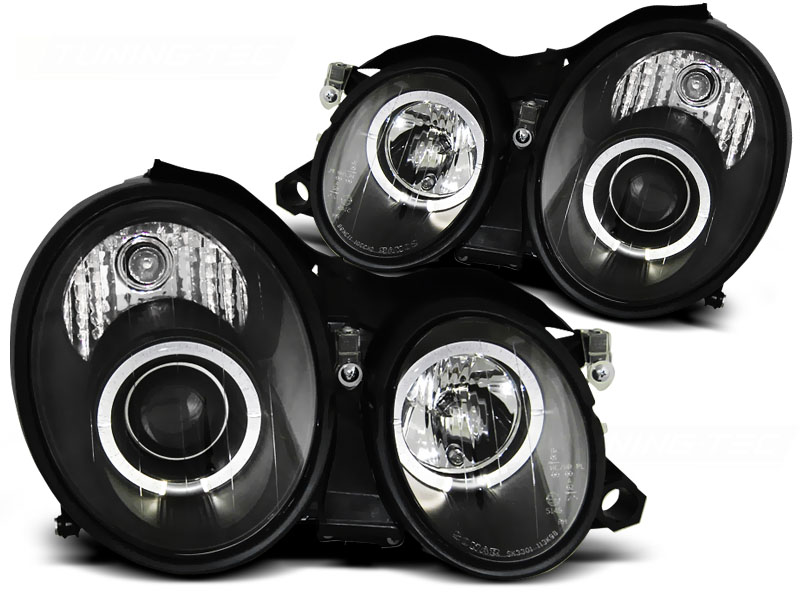 Headlights Mercedes W208 black 97-02