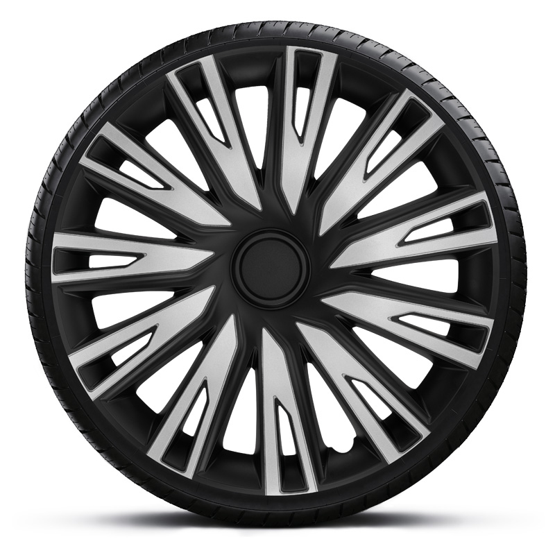 Jeu d'enjoliveurs Copra 16-inch argent/noir