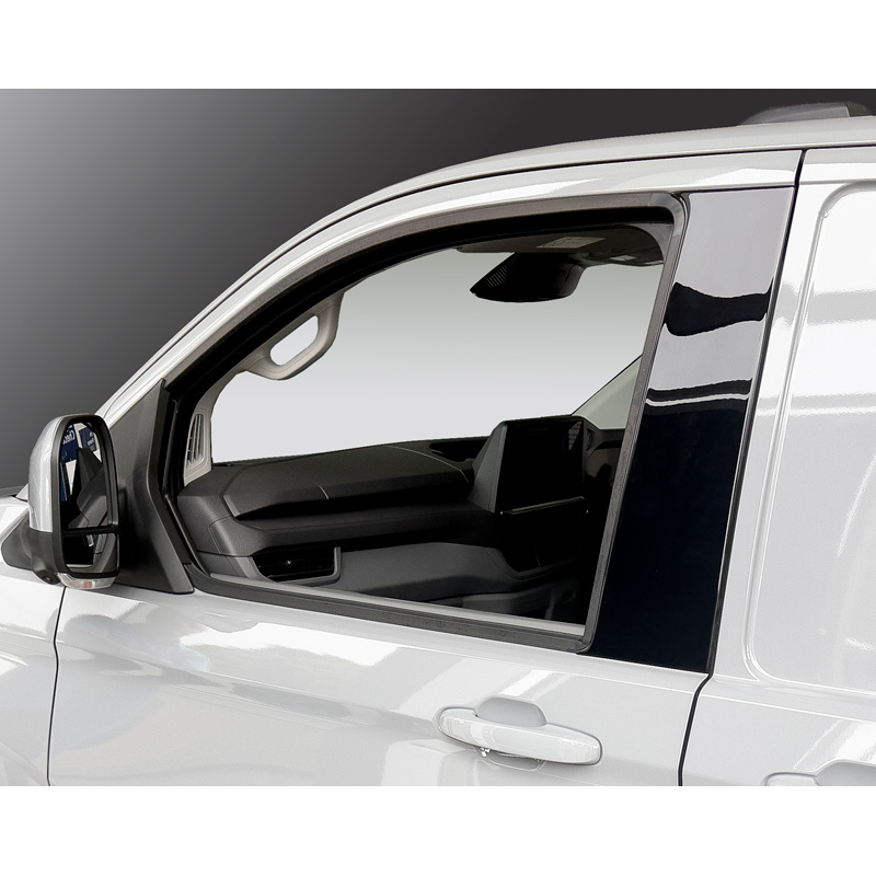 RGM Jeu de caches pour montants B adaptés au Volkswagen Transporter T7 2024- - Noir brillant