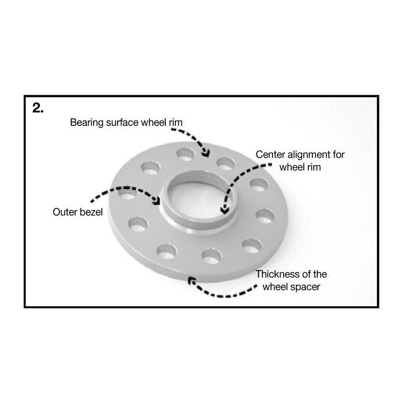 H&R Set des espaceurs de roues Système-DRS 40mm par essieu - Cartouche de boulon 4x100 - Moyeu 54,1mm - Taille de boulon M12x1,5 - sur mesure pour Dodge