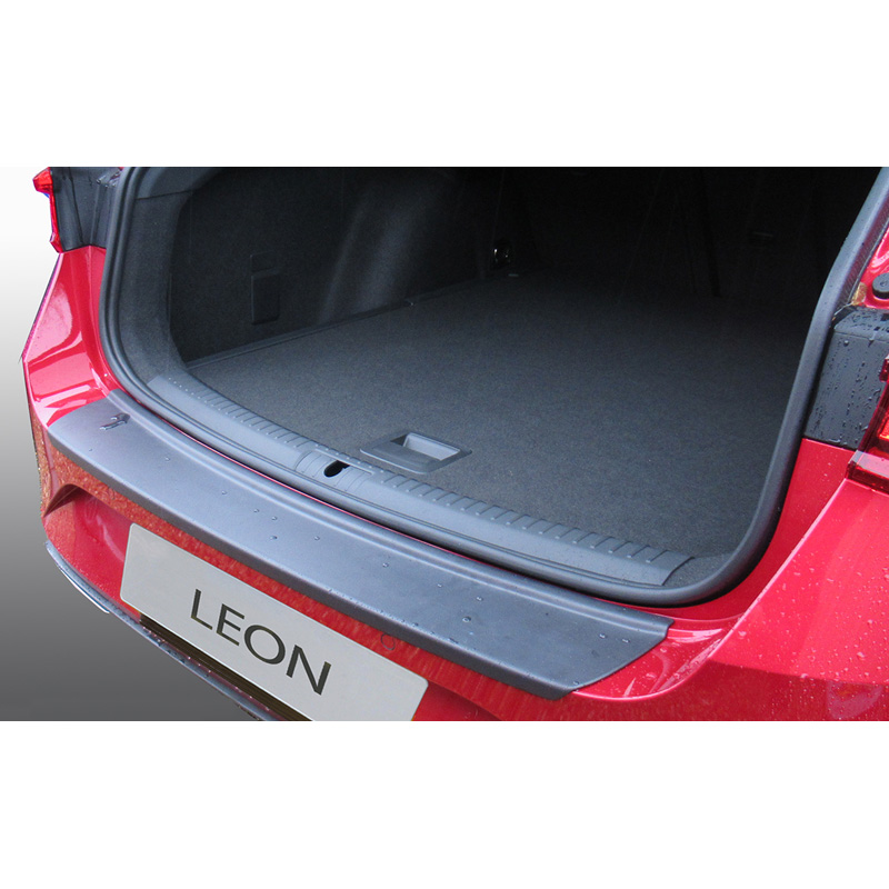 Protection de seuil arrière (ABS) sur mesure pour Seat Leon IV ST Sportstourer 2020- Noir