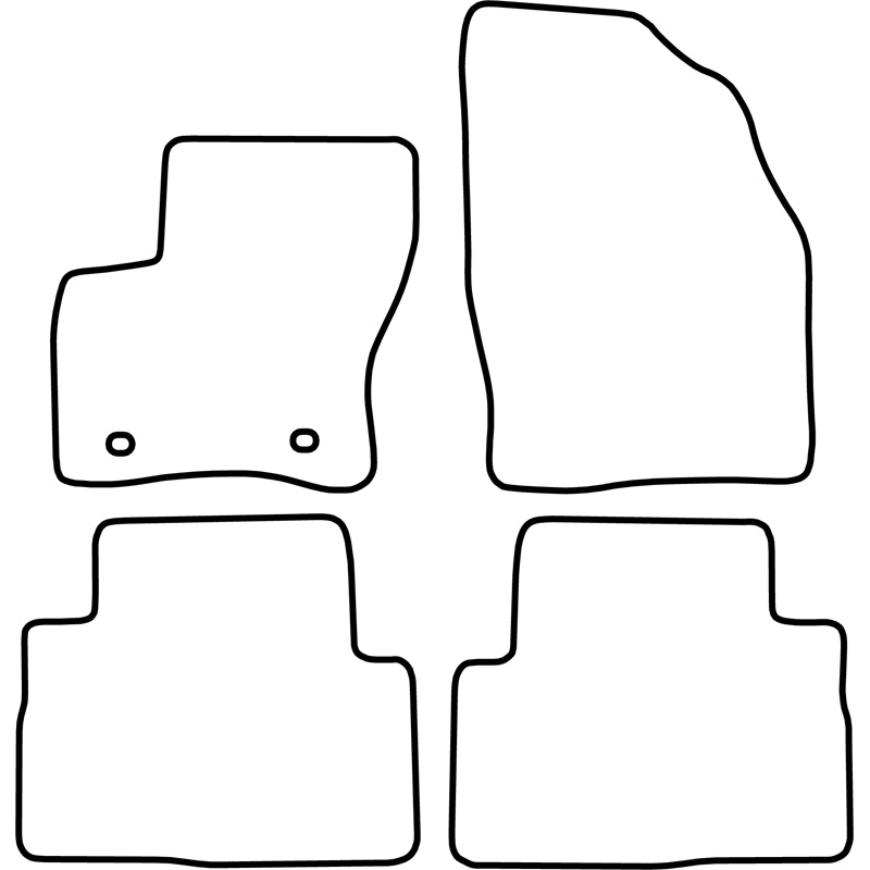 Set de tapis de sol sur mesure pour Ford Kuga 2008-2012