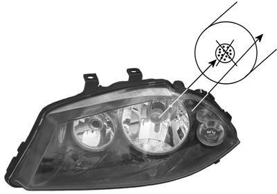 koplamp, Valeo, H7+H3, rechts, 2007-Seat Ibiza/Cordoba, 2002-200