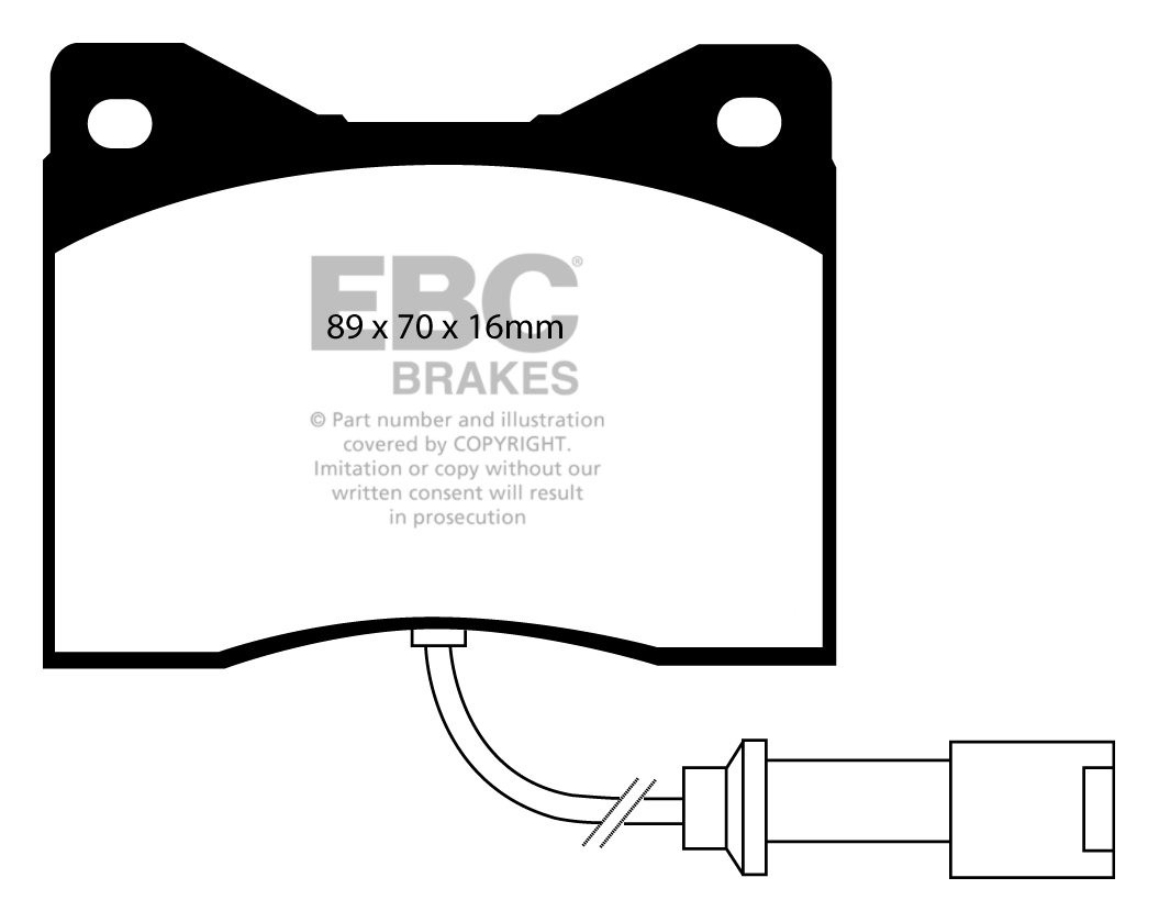 EBC Brakes BMW M1 3.5 78-82 Remblokken voorzijde yellowstuff