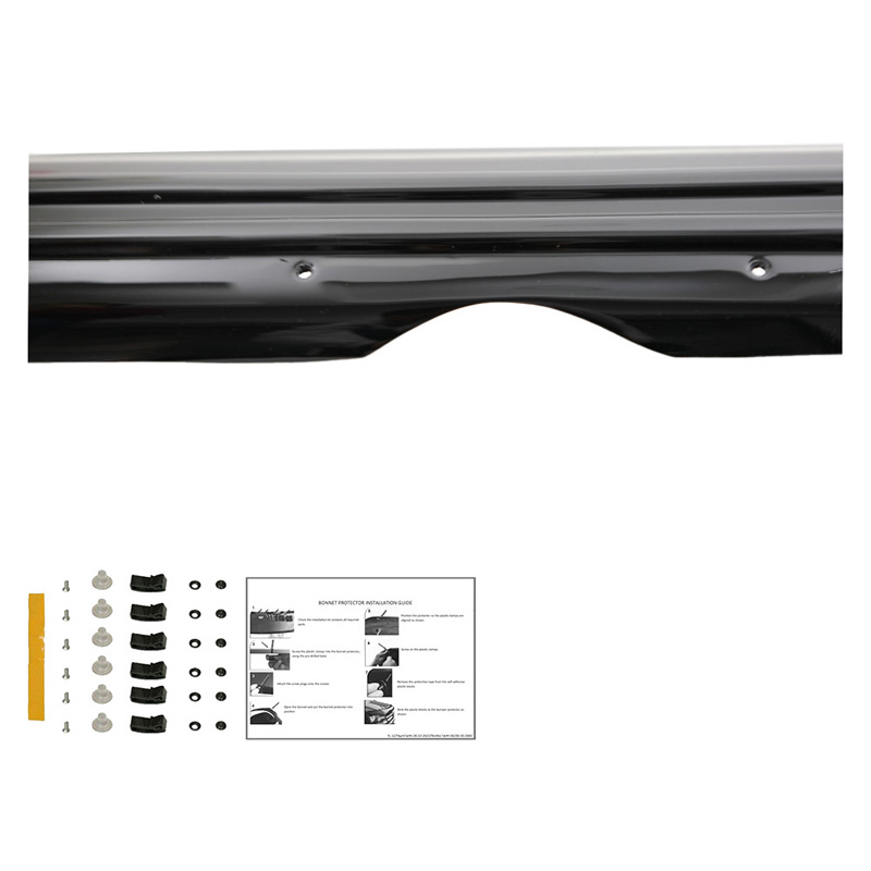 Protection du capot sur mesure pour Fiat Doblo 2ème Gen. Facelift 2015-2020 - Noir brillant