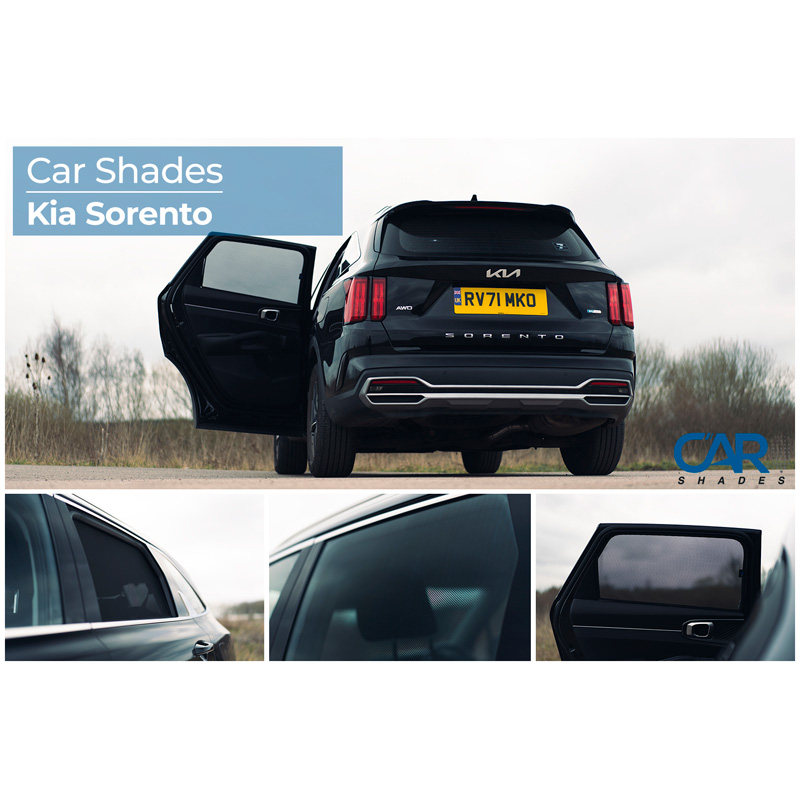 Set de Car Shades (portes arrières) sur mesure pour Kia Sorento 5 portes 2020- (2-pièces)
