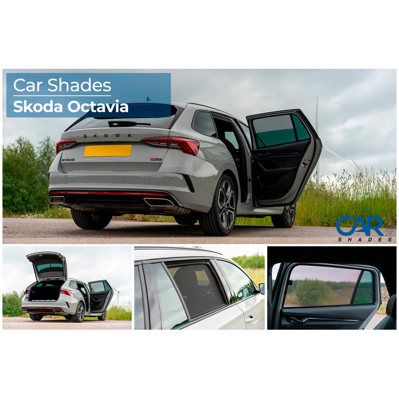 Set de Car Shades sur mesure pour Skoda Octavia IV (NX5) Kombi 2020- (6-pièces)