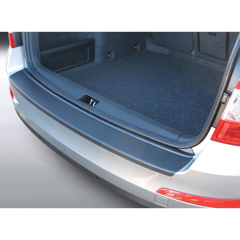 Protection de seuil arrière (ABS) sur mesure pour Skoda Octavia III Kombi 2013-2017 (excl. VRS) Noir