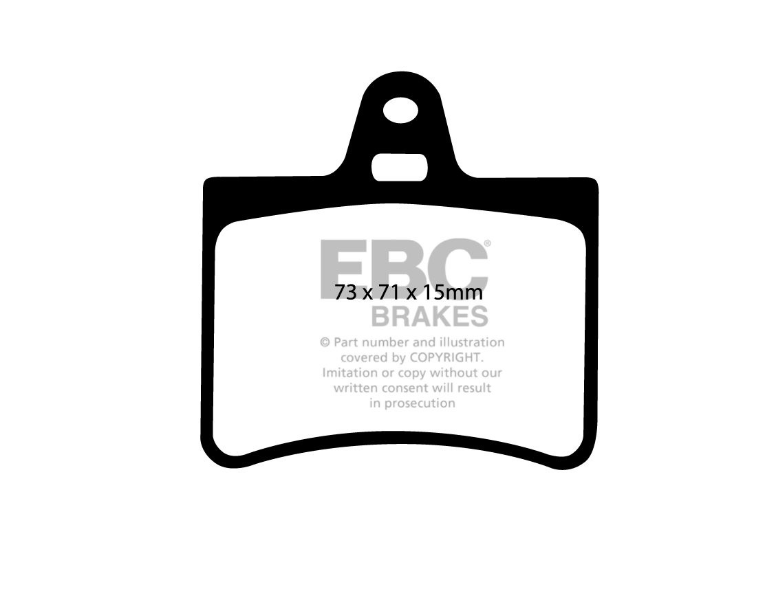 EBC Brakes CITROEN C5 1.6 TD 2005-2008 Remblokken achterzijde
