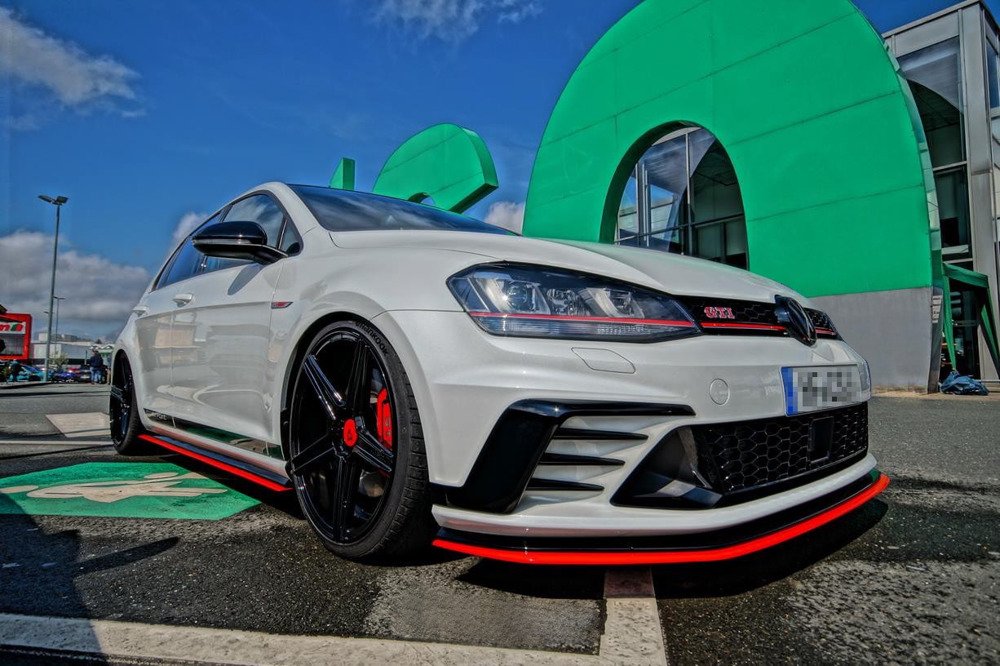 Zijskirts VW Golf 7 GTI Clubsport Glans Zwart