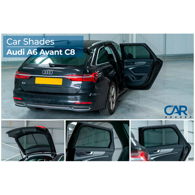 Set de Car Shades sur mesure pour Audi A6 C8 Avant 2018- (6-pièces)
