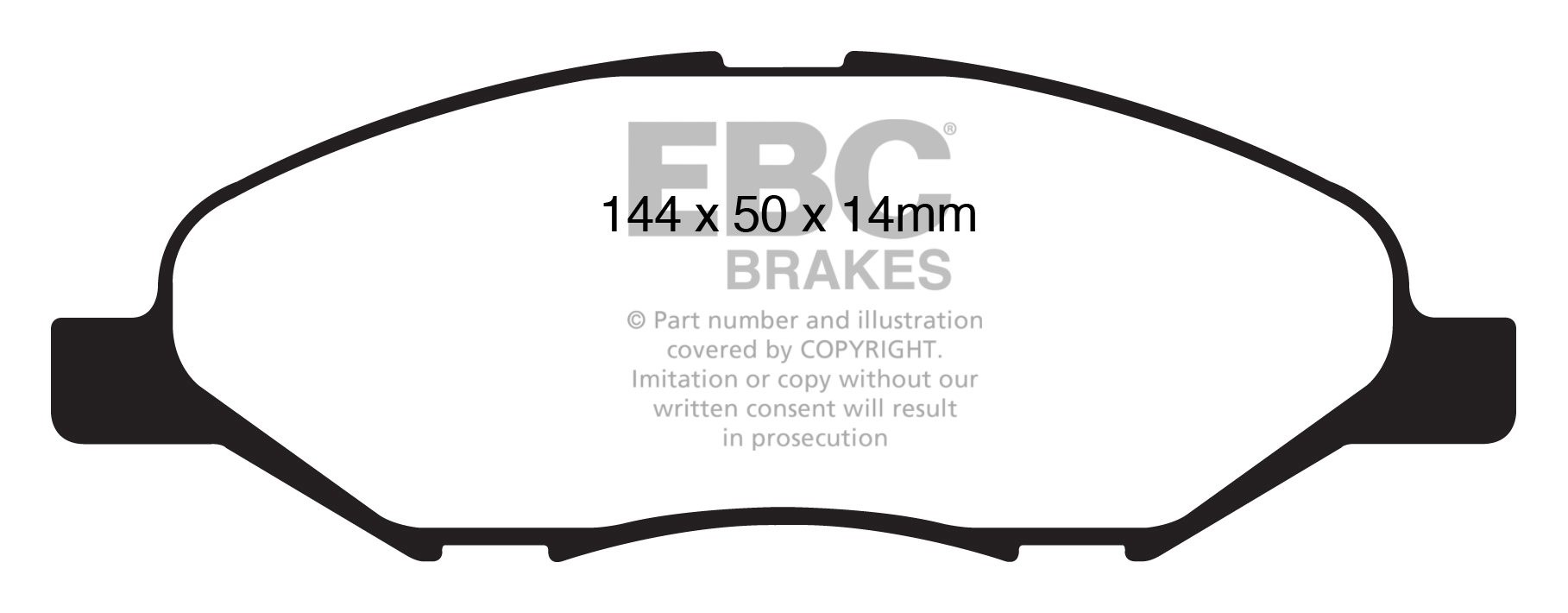 EBC Brakes NISSAN Tiida 1.6 2007-.. Remblokken voorzijde