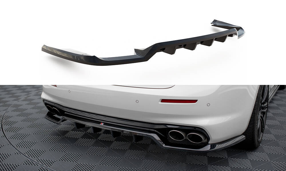 Diffuser Maserati Ghibli Mk3 FL Maxton Glans Zwart