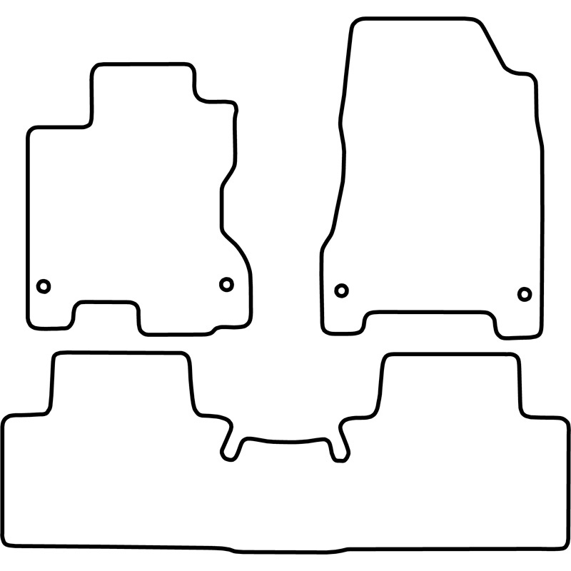 Set de tapis de sol sur mesure pour Renault Koleos 2008-2016