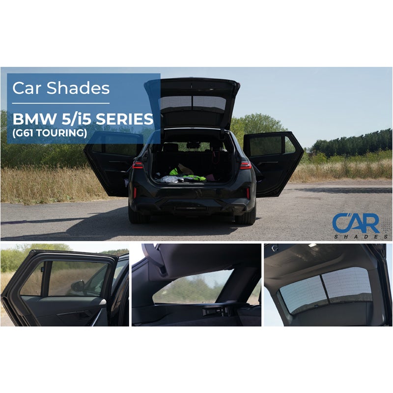 Set de Car Shades sur mesure pour BMW Série 5 G61 Touring 2024- incl. i5 (8-pièces)