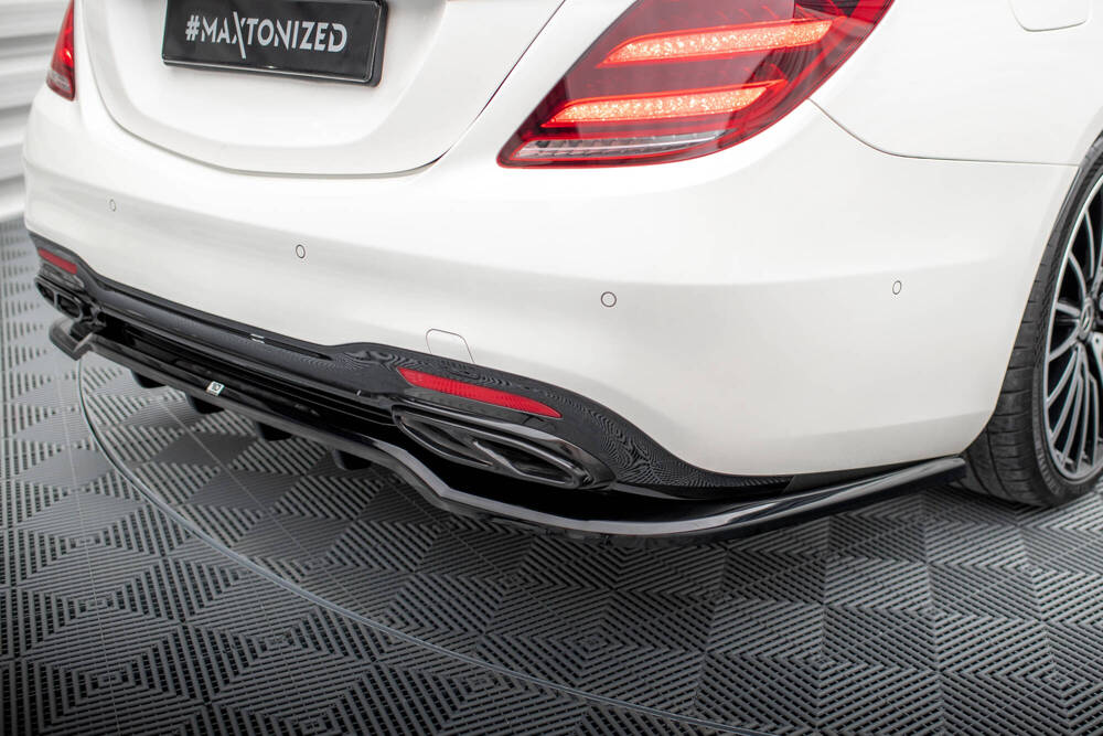 Diffuser Mercedes Benz S Klasse AMG Pakket W222 FL Maxton Glans Zwart