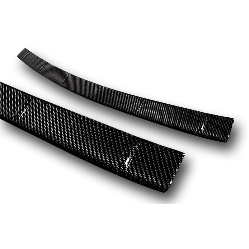 Protection de seuil arrière carboné 3D sur mesure pour Mercedes GLE II (W167) 2019-2023 incl. 53 AMG 'Ribs'