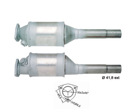 VW VENTO 1.4i 1391 cc 44 Kw / 60 cv ABD Magnaflow CAT Bouwjaar: