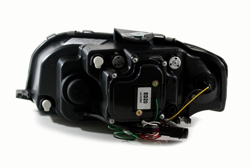 Headlights fits Audi A3 8P 03-08 Tube Light LED chome